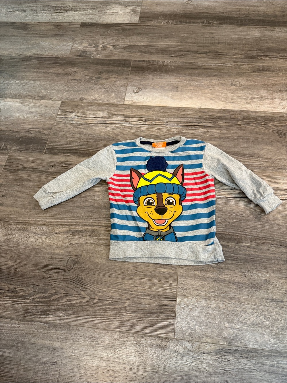 Nickelodeon Kids Long-Sleeve Paw Patrol Striped Character Sweatshirt